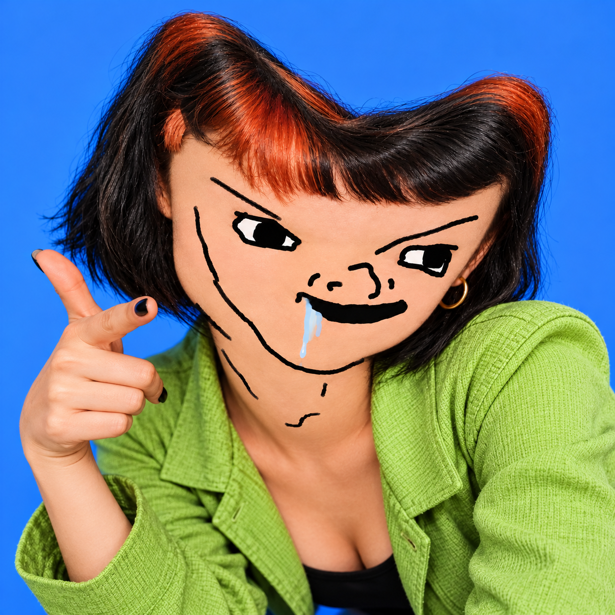 Claudia's mischievous portrait